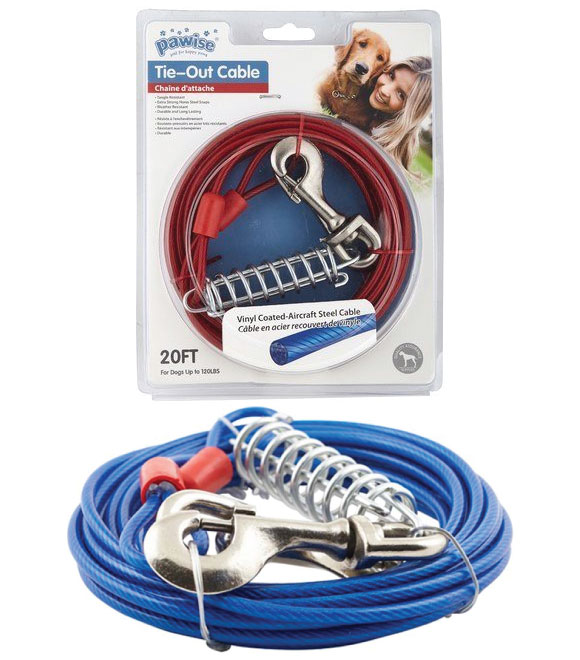 Pawise Heavy Duty Tie Out Cable 20 Feet Upto 120lbs