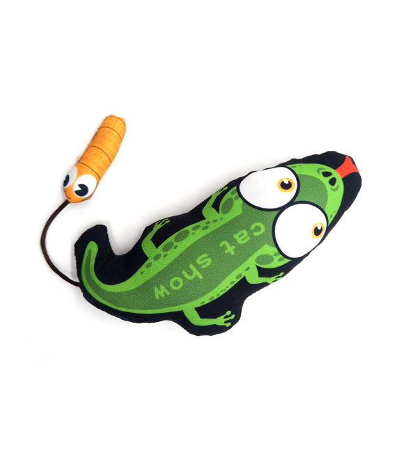 لعبة قطة ثلاثية الأبعاد بشكل تمساح بفضة من بت إنترست