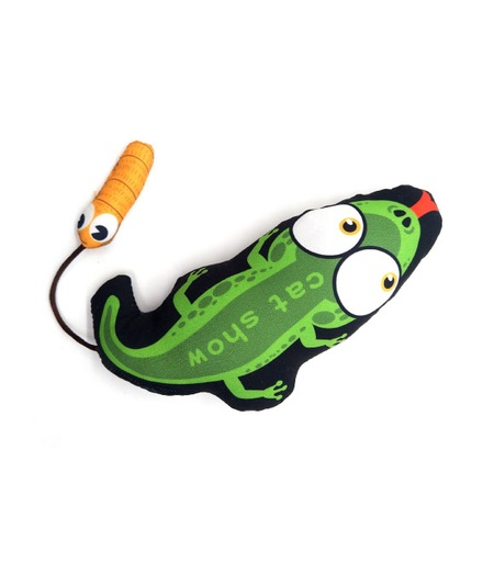 [5206819255012] Pet Interest Crocodile 3D cat Toy with Silverline