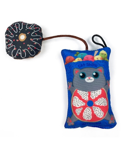 [5206819255111] Pet Interest Sweet Hamster 3D cat Toy with Silverline Blue