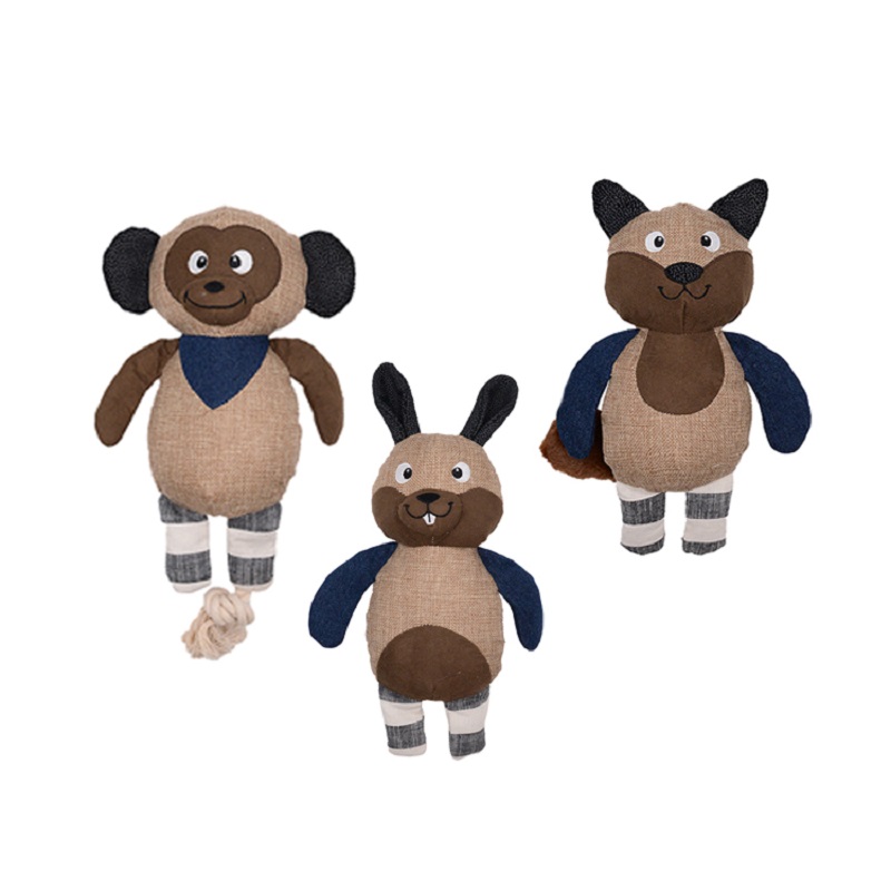 Pet Interest Zoo Friends Cuddly Squeaky Toy Lenin Animals