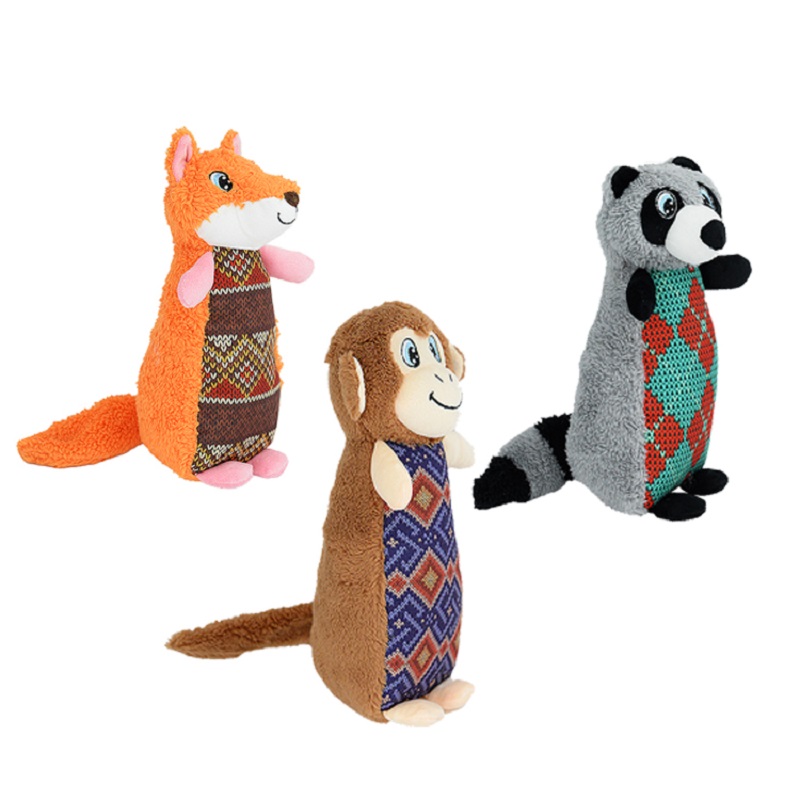 Pet Interest Zoo Friends Cuddly Squeaky Toy Trendy  Animals
