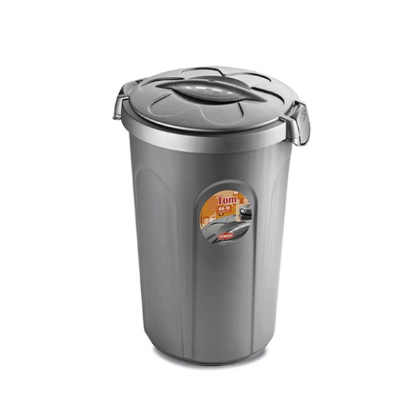Stefanplast Tom Container Bidone 46 L – Silver