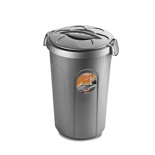 [8003507705005] Stefanplast Tom Container Bidone 46 L – Silver
