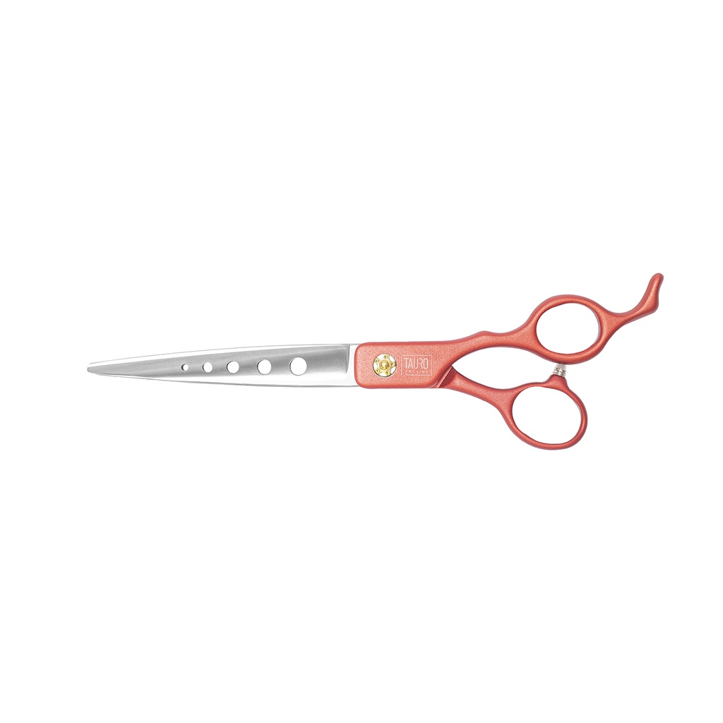 Tauro Proline Trimming Stainless steel Scissors Red 6.5inch-16.5