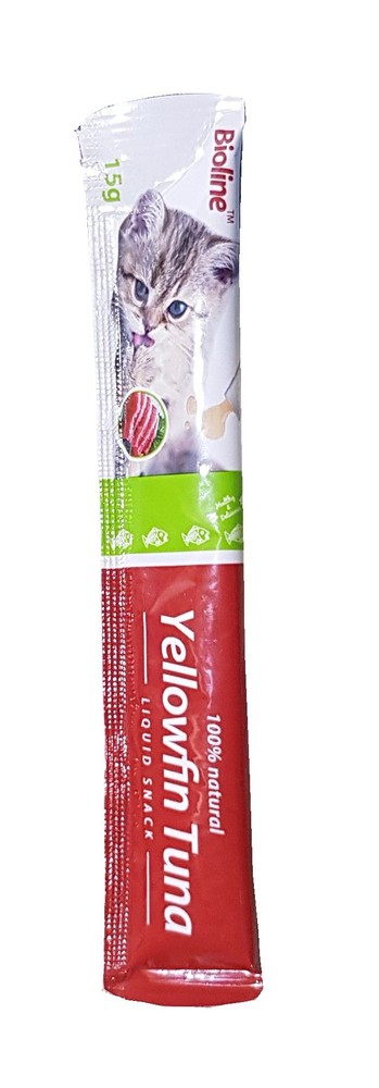Bioline Yellowfin Tuna Flavor Liquid Snack for Cats