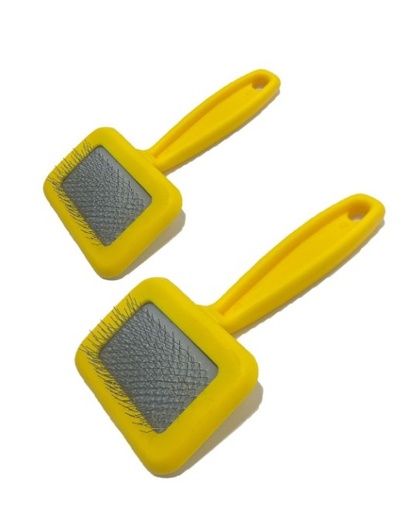 [635934609168] Essential Grooming Tools Slicker Brush Yellow (Small)