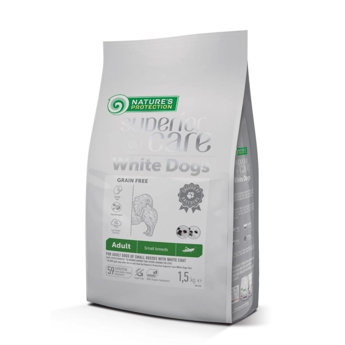 Nature's Protection Superior Care – Dog – White Coat Adult Small breed 