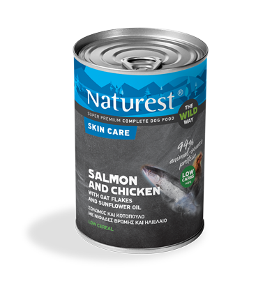[5206819141643] Pet Interest Naturest Wild Way Adult Salmon with Oat Flakes & Sunflower Oil (Skin Care)  (800 g)