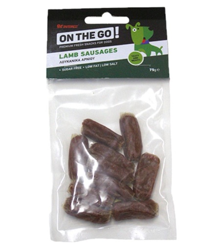 [5206819015142] Pet Interest OTG Lamb  Sausages (75g)