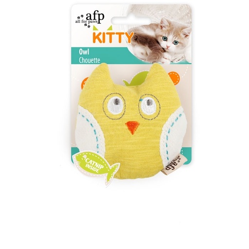 [847922027223] All For Paws Kitty - Owl - Yellow