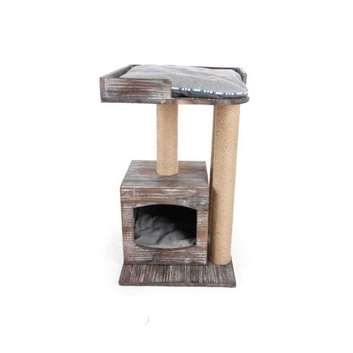 [847922025516] برج بثلاثة أعمدة للقطط من أول فور باوز - فينتاج كات