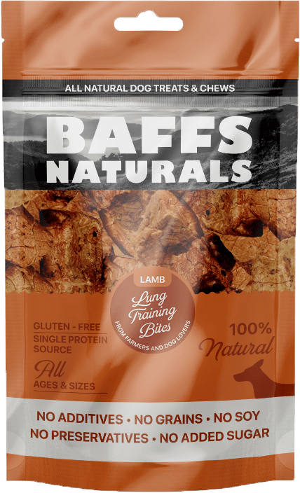 Baffs Naturals Lamb Lung Training Bits 100g
