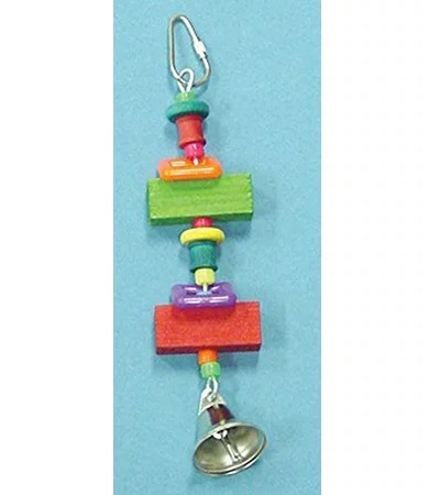 Bird Brainers TOY WD BLK/SPOOL/BELL 8IN