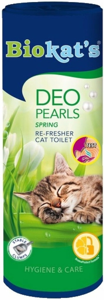 Biokat's Deo Pearls Re-Fresher For Cat Toilet Spring - 700g