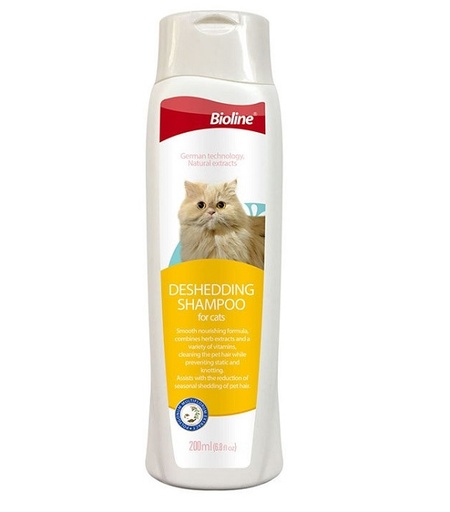 [6970117123890] Bioline Deshedding Shampoo for Cats 200ml