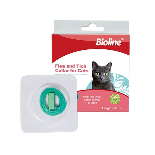 [6970117120417] Bioline Flea and Tick Collar for Cat 35cm