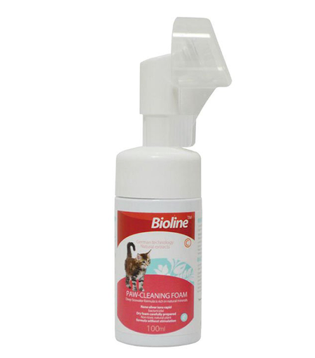 [6970117121308] Bioline Paw Cleaning Foam For Cat 100ml