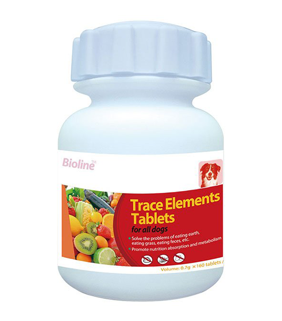 Bioline Trace Elements For Dogs 160 Tablets
