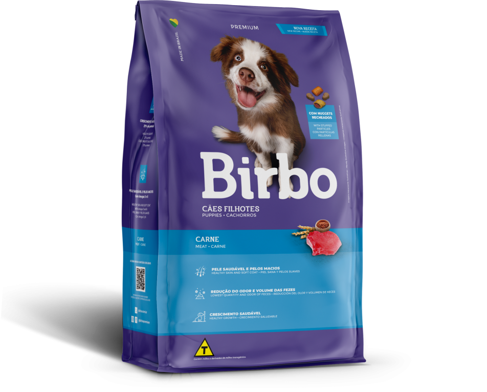 Birbo Premium Meat and Carne For Puppy 2X1kg Kit With Toy