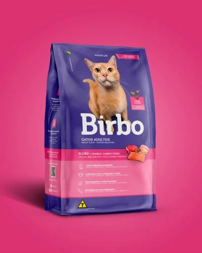Birbo Premium Mix Adult Cats 2X1kg Kit With Toy