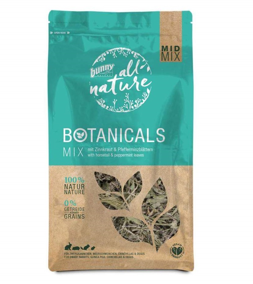 خليط نباتي للأرنب مع ذيل الحصان وأوراق النعناع 120 جم