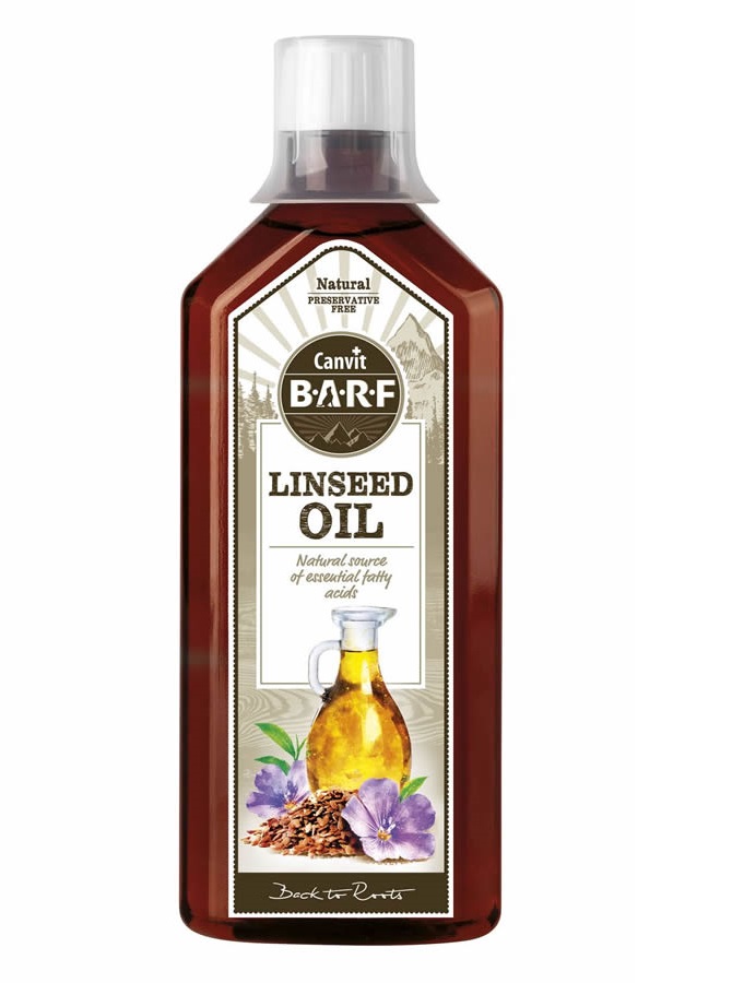 كانفيت B.A.R.F زيت بذور الكتان 500 مل