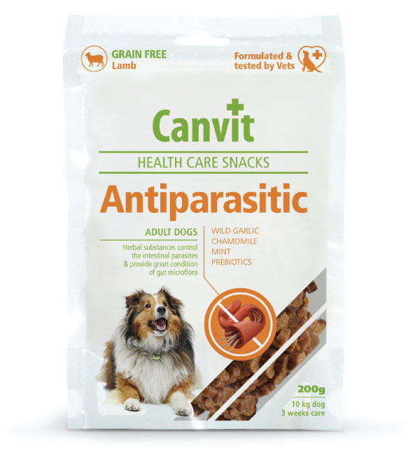 Canvit Health Care Snacks Antiparasitic for Adult Dogs 200g