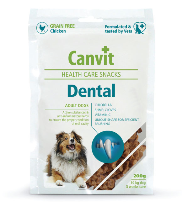 Canvit Health Care Snacks Dental for Adult Dogs 200g
