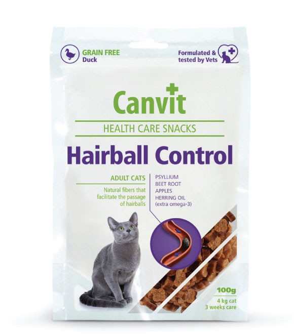 Canvit Health Care Snacks Hairball Control for Adult Cats100g