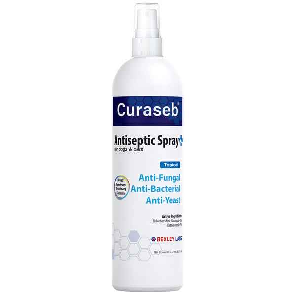 Curaseb Broad Spectrum Veterinary Formula Antiseptic Spray for Dogs & Cats 237Ml