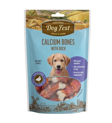[6921499711786] Dog Fest Farm Fresh Calcium Bones with Duck For Puppies 90g
