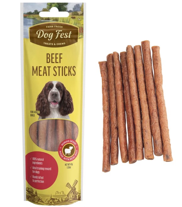 Dog Fest Farm Fresh Meat Sticks Beef 45g