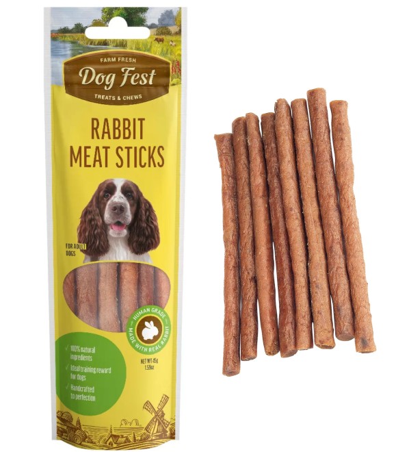 Dog Fest Farm Fresh Meat Sticks Rabbit 45g
