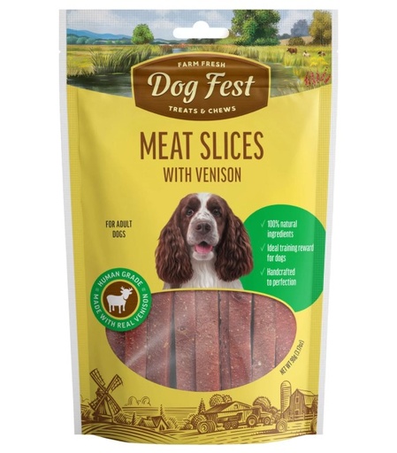 [6921959208948] Dog Fest Farm Fresh Slices with Venison 90g