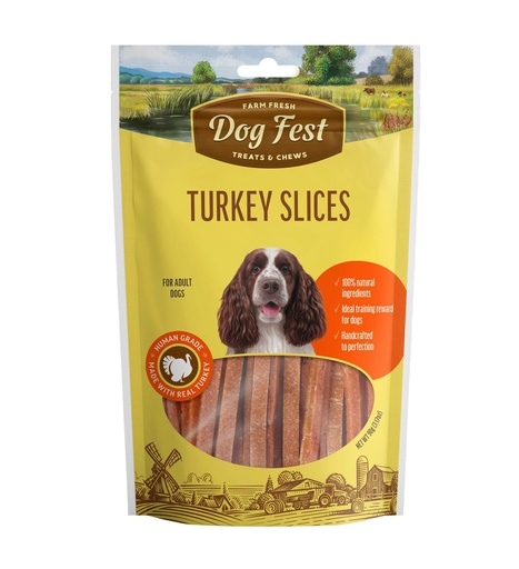 [6921959208931] Dog Fest Farm Fresh Turkey Slices 90g