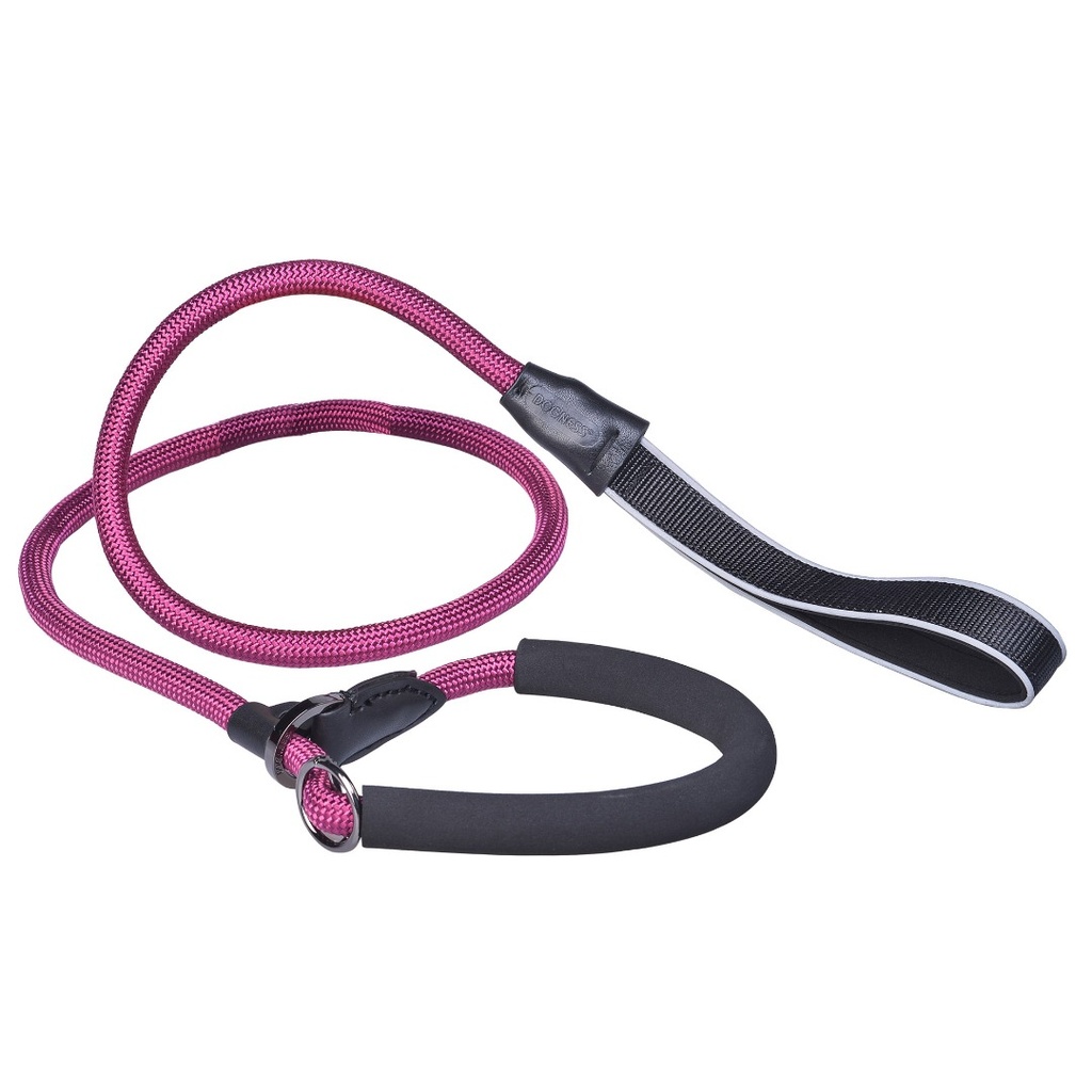 Dogness Braided Nylon Collar & Leash-Purple M/L 1.3cmx152cm