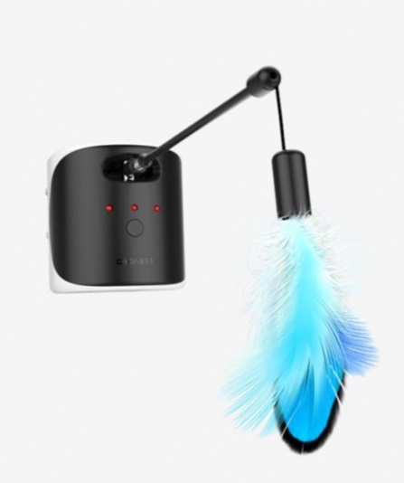 لعبة ليزر للقطط باللونين الأسود والأبيض من دوغنس