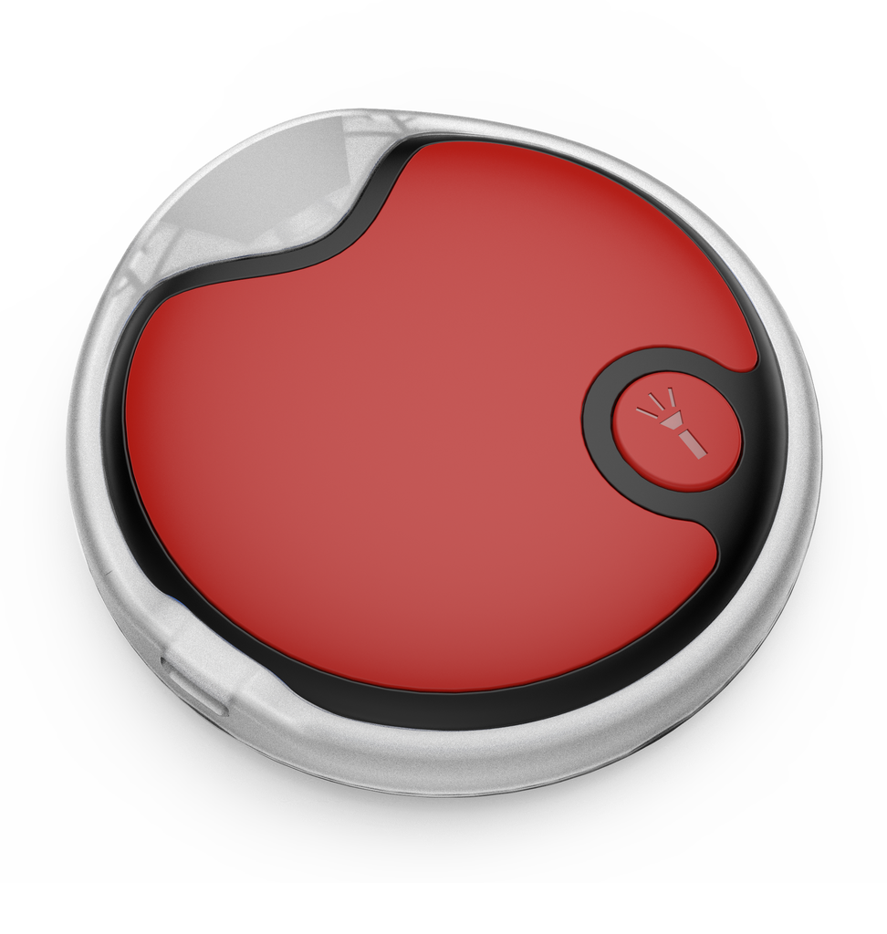 Dogness Round LED Light  26x16.5x12cm Red