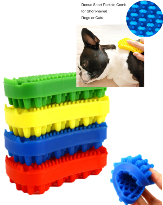 [123456700305] Essential Grooming Silicone Rubber Brush For Dog