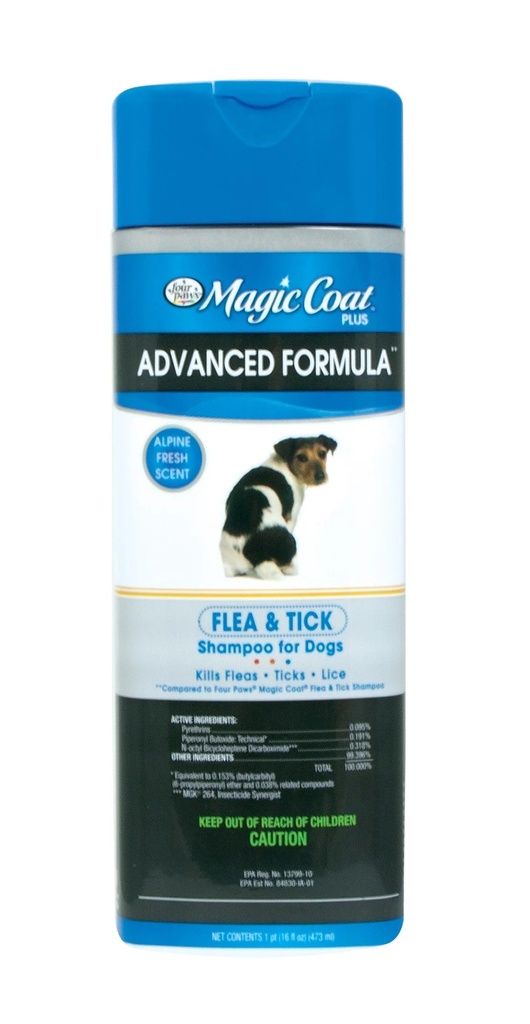 Four Paws Magic Coat Advanced Formula Flea & Tick Shampoo 473ml