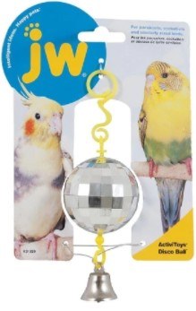 لعبة طائر كرة الديسكو من JWPet، صغير/متوسط