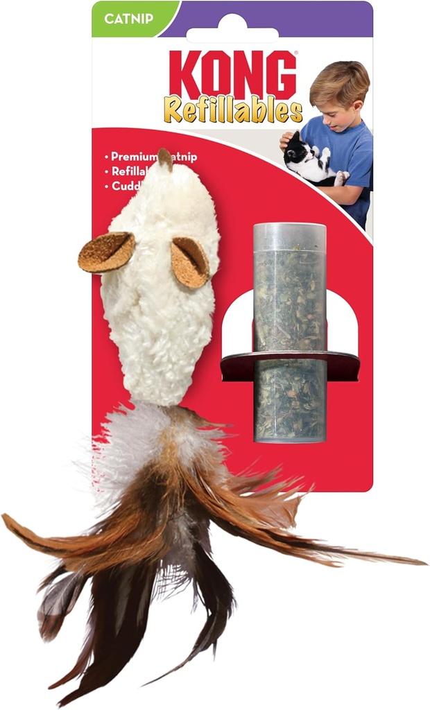 Kong Refillable Catnip Toy NB42 Feather