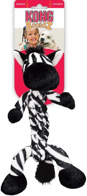 Kong Safari Braidz Large Zebra