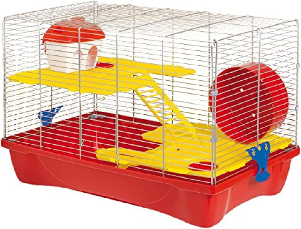 MPS Hamster Cage Chrome/Red