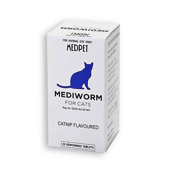 Mediworm Deworming Tablets For Cats - 5 Tablets