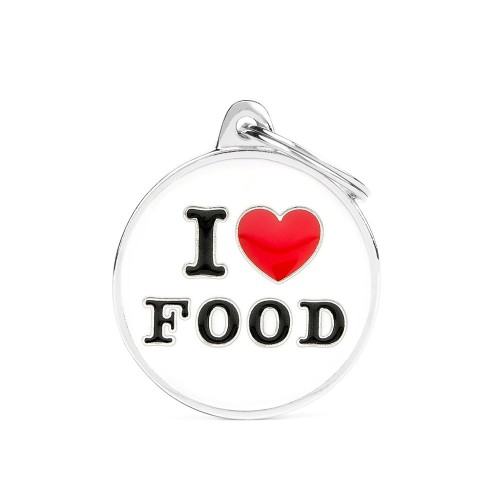 My Family Charms ID Tag - I ❤ Food
