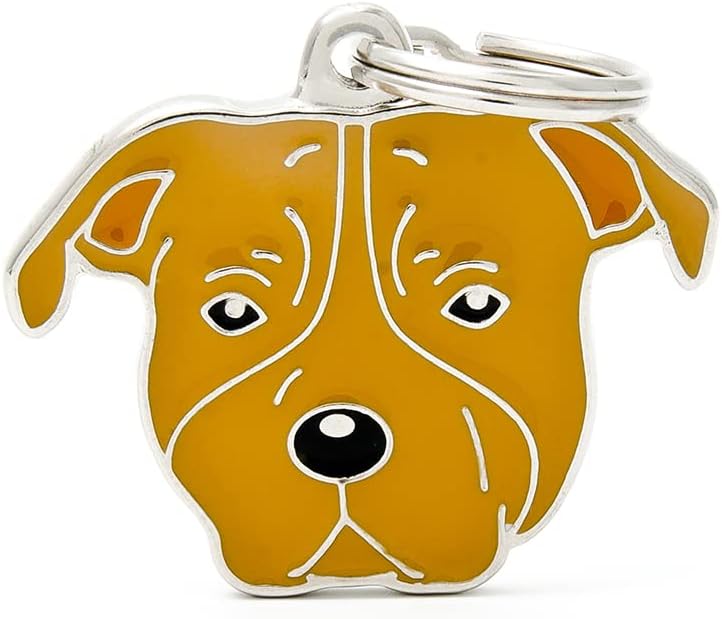 بطاقة تعريف عائلتي للأصدقاء - ستافوردشاير الأمريكي الأحمر