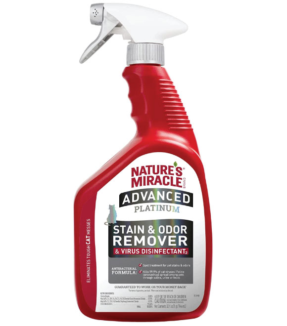 Nature's Miracle Advanced Platinum Stain & Odor Remover For Cats 946Ml