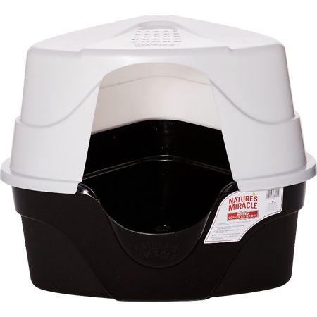 Nature's Miracle Litter Box Corner W/Hood